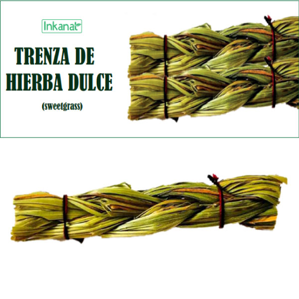 HIERBA DULCE TRENZA ATADO 10 CM UND INKANATURA