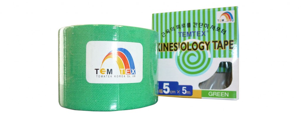 TEMTEX KINESIOTAPE 5 X 5 TURMALINA VERDE
