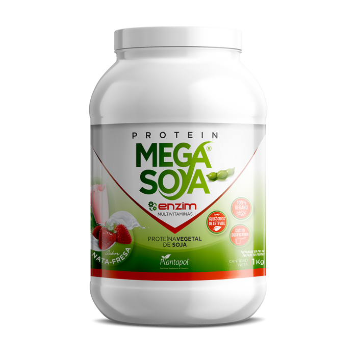 PROTEIN MEGA SOYA ENZIM MULTIVIT. NATA FRESA 1KG