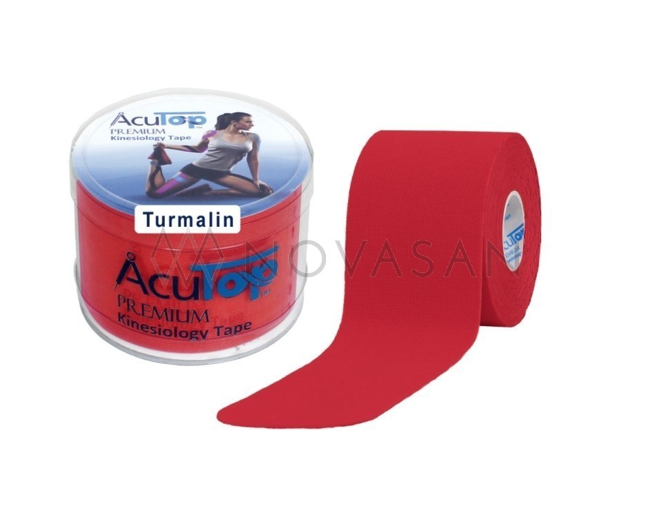 ACUTOP KINESIO 5CMX5M ROJO TURMALINA PREMIUM