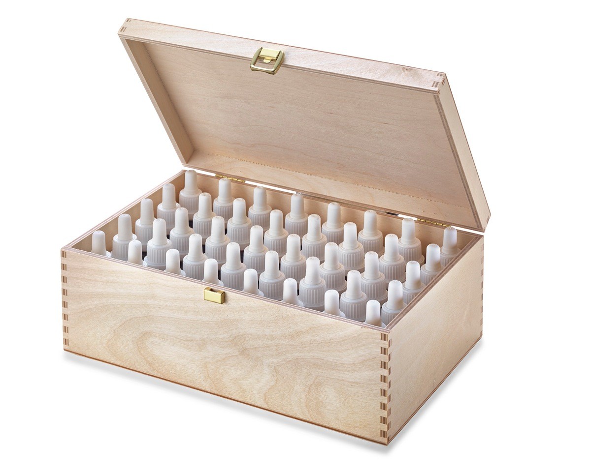 CAJA DE 38 ESENCIAS FLORES DE BACH MADERA