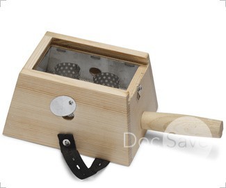 CAJA DE MADERA PARA MOXA CON 2 CAMARAS