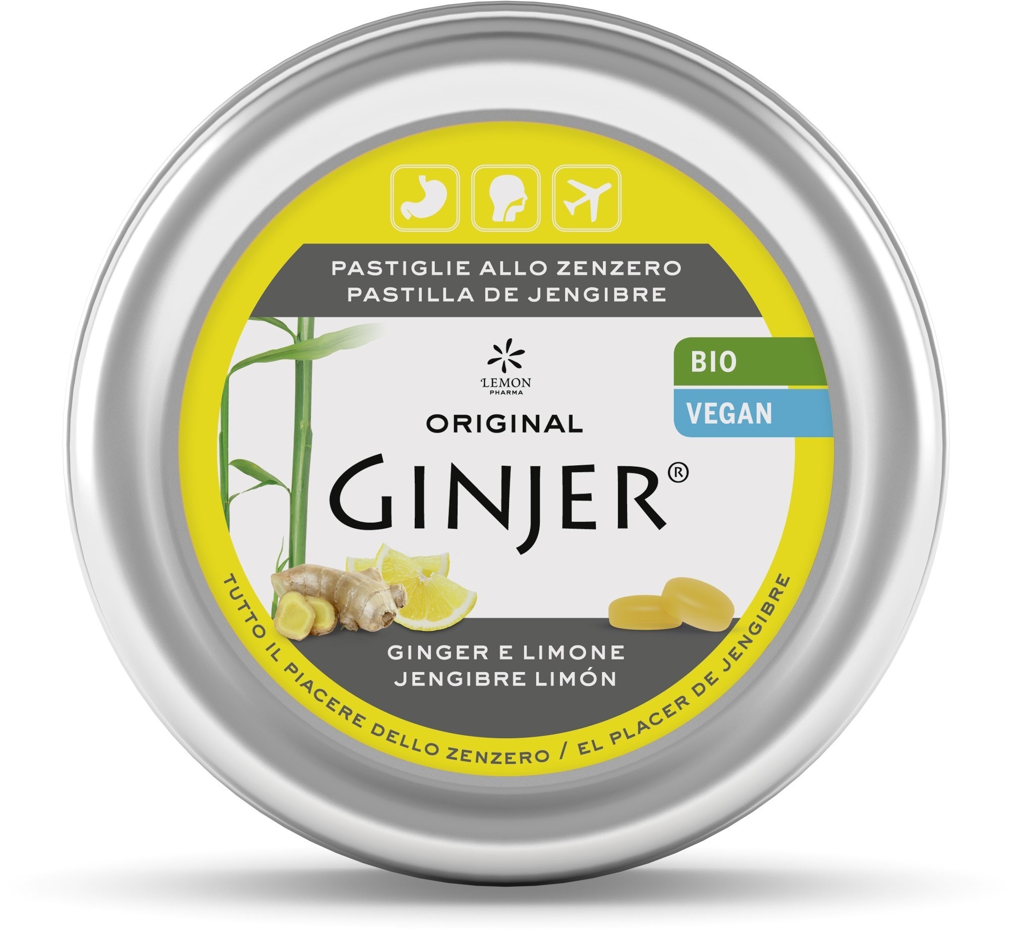 GINJER LIMON PASTILLAS LATA 40 GR