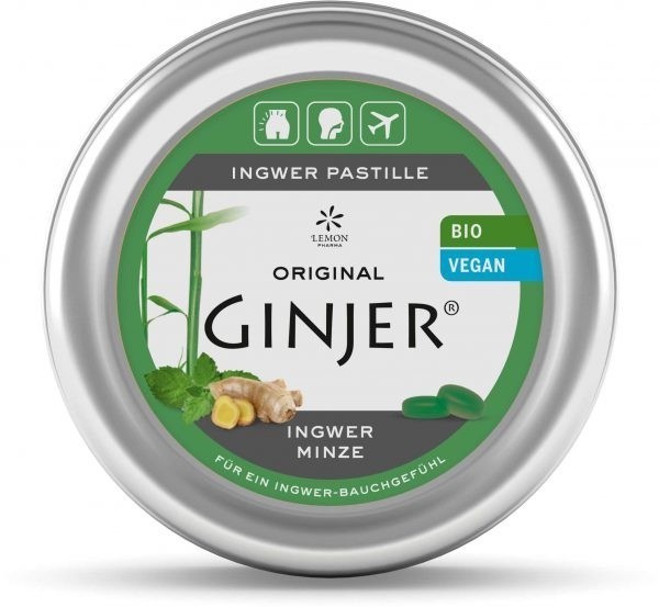 GINJER MENTA PASTILLAS LATA 40 GR