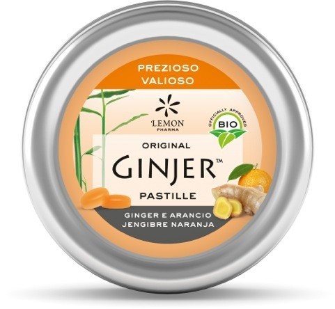 GINJER NARANJA PASTILLAS LATA 40 GR