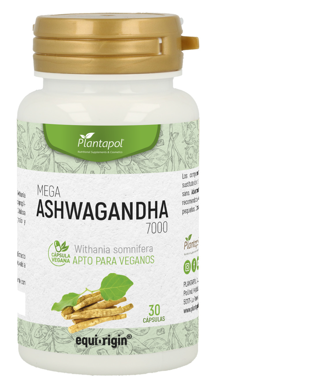 MEGA ASHWAGANDHA 7000 30 CAP PLANTAPOL