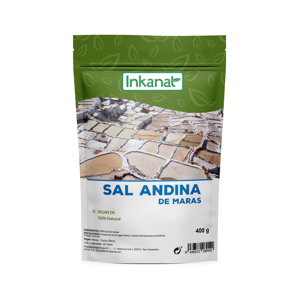 SAL DE LOS ANDES MARAS 400 GR INKANAT