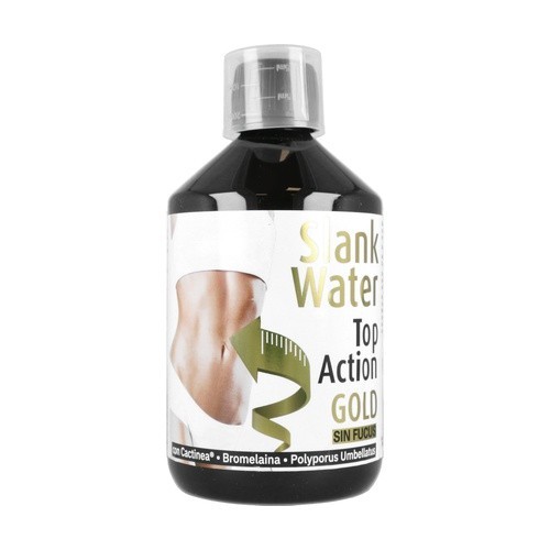 SLANK WATER TOP ACTION GOLD SIN FUCUS 500 ML ESP.