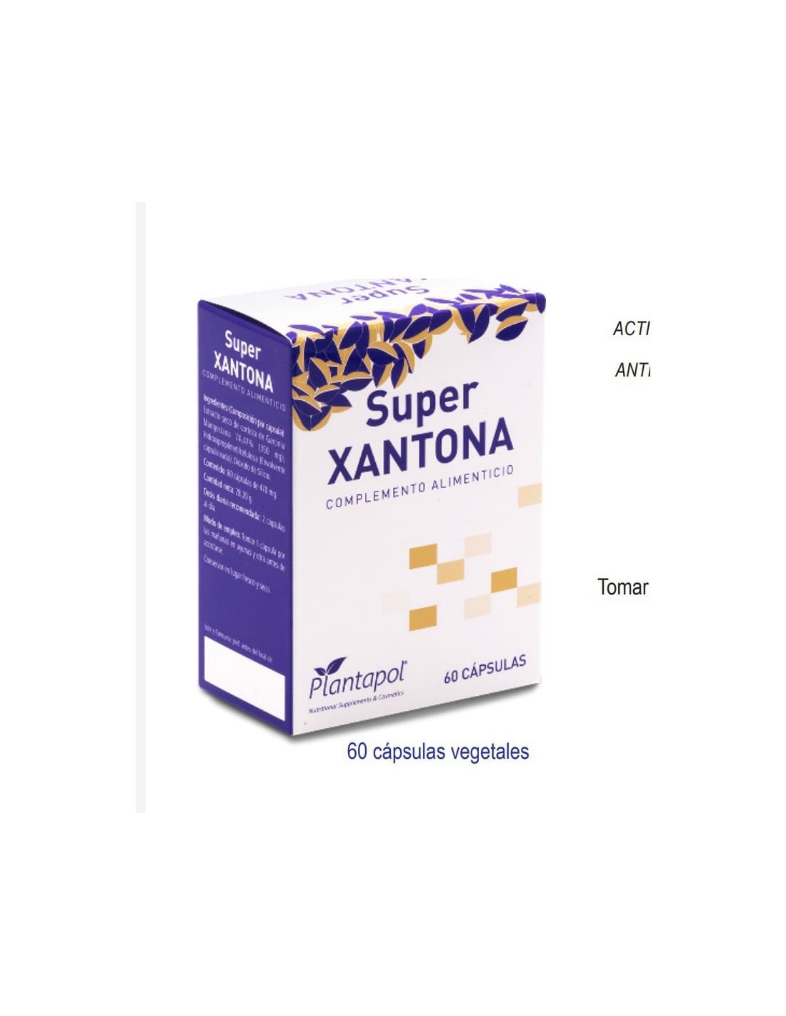 SUPER XANTONA CAJA 60 VEGCAPS PLANTAPOL