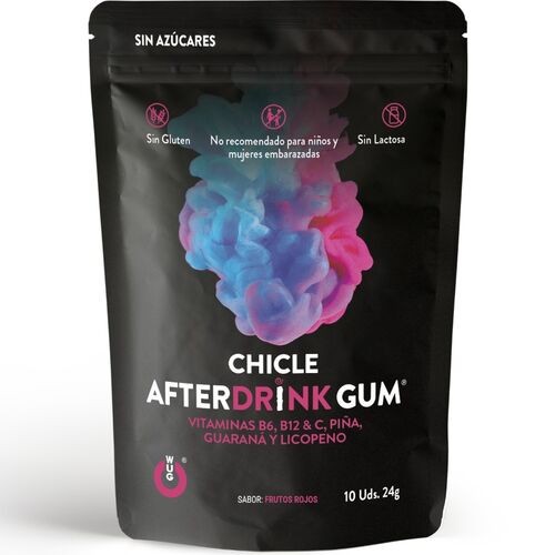 WUG GUM CHICLE AFTER DRINK 10 UNDS PIÑA